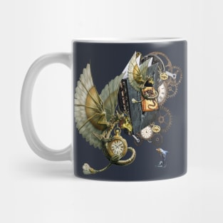 Steampunk dragons & dolphins Mug